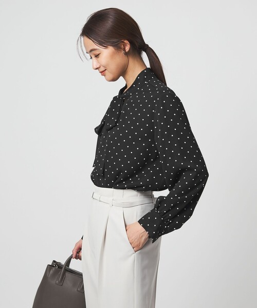 green label relaxing（グリーンレーベルリラクシング）の「トロミ ボウタイ ブラウス マシンウォッシャブル（シャツ/ブラウス・レディース・ホワイト/その他1・FREE）」の18枚目の写真