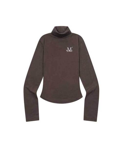 MUCENT(ムセント)の「デルロラ ポラネック グルミ 長袖Tシャツ (6カラー)(Tシャツ/カットソー・レディース・チャコールグレー/ブラック/ブラウン/グレー/ピンク/アイボリー・FREE)」の5枚目の写真