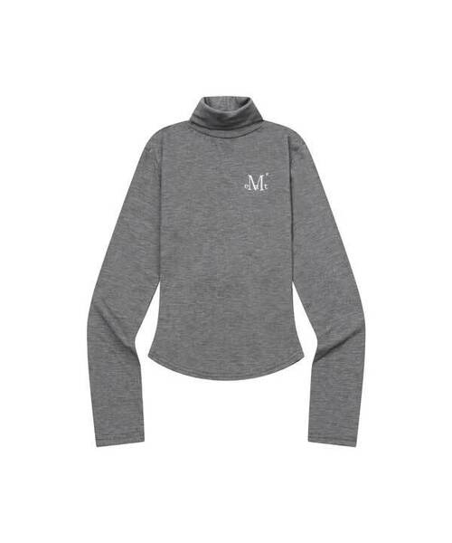 MUCENT(ムセント)の「デルロラ ポラネック グルミ 長袖Tシャツ (6カラー)(Tシャツ/カットソー・レディース・チャコールグレー/ブラック/ブラウン/グレー/ピンク/アイボリー・FREE)」の3枚目の写真