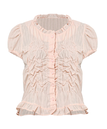 FLAREUP（フレアアップ）の「Saya Frill Puff Blouse (FL-180_Powder Pink)（シャツ/ブラウス）」