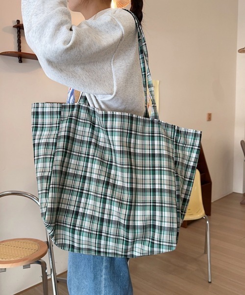 Miniministore（ミニミニストア）の「トートバッグ リバーシブル2way韓国風（トートバッグ・レディース・イエロー/ミント/パープル系1/パープル系2・FREE）」の21枚目の写真