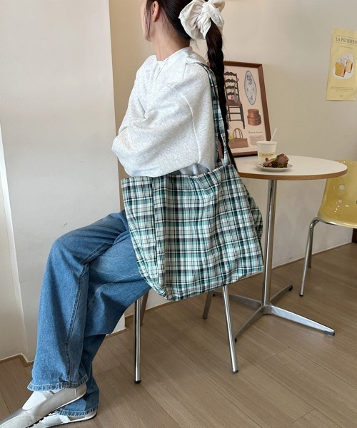 Miniministore（ミニミニストア）の「トートバッグ リバーシブル2way韓国風（トートバッグ・レディース・イエロー/ミント/パープル系1/パープル系2・FREE）」の22枚目の写真