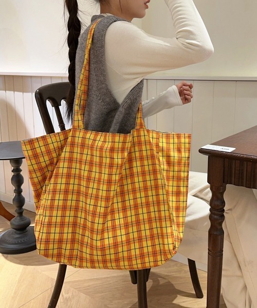 Miniministore（ミニミニストア）の「トートバッグ リバーシブル2way韓国風（トートバッグ・レディース・イエロー/ミント/パープル系1/パープル系2・FREE）」の18枚目の写真