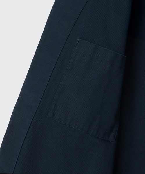 MUSINSA STANDARD（ムシンサスタンダード）の「バックサテンシャツコート [ネイビー]（トレンチコート・メンズ・その他・MEDIUM/LARGE/X-LARGE）」の7枚目の写真