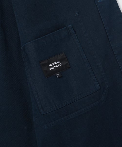 MUSINSA STANDARD（ムシンサスタンダード）の「バックサテンシャツコート [ネイビー]（トレンチコート・メンズ・その他・MEDIUM/LARGE/X-LARGE）」の8枚目の写真