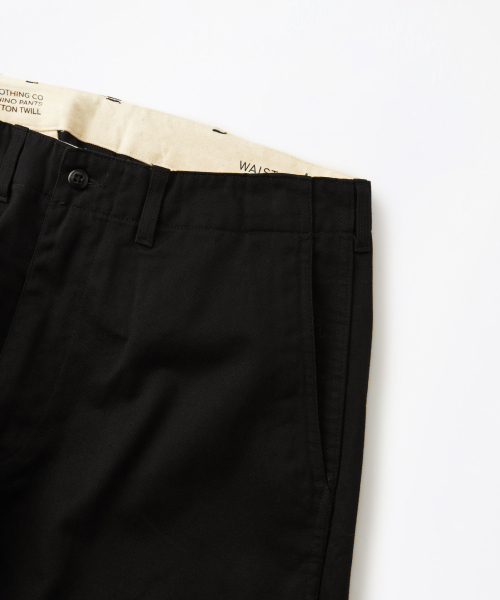 OUTSTANDING(アウトスタンディング)の「OFFICER CHINO PANTS_BLACK(その他パンツ・レディース・その他・SMALL/MEDIUM/LARGE)」の4枚目の写真