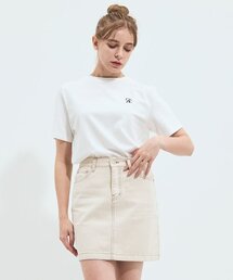 SALT AND CHOCOLATE（ソルトアンドチョコレート）の「SAC Logo Overfit Silket T-Shirt Ivory 4W2231202（Tシャツ/カットソー）」