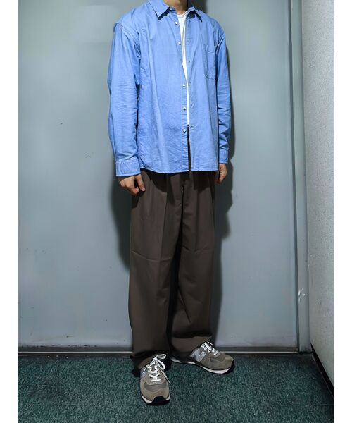 MUSINSA STANDARD（ムシンサスタンダード）の「スリーチンセミバルーンスラックス[ダスティベージュ]（スラックス・メンズ・その他・29/30/31/33/26/27/28/40/38/42/36/34/32）」の8枚目の写真