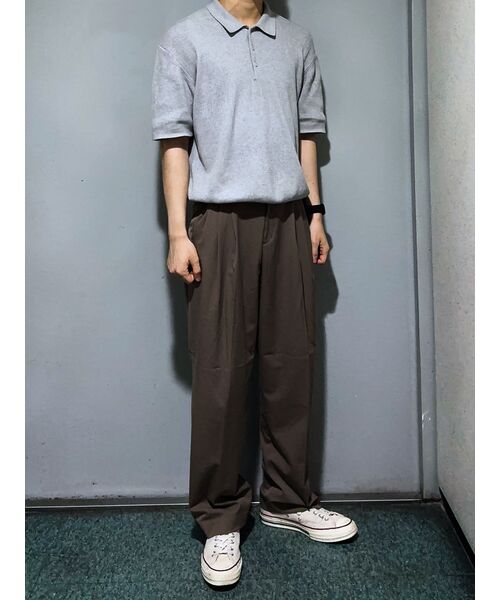 MUSINSA STANDARD（ムシンサスタンダード）の「スリーチンセミバルーンスラックス[ダスティベージュ]（スラックス・メンズ・その他・29/30/31/33/26/27/28/40/38/42/36/34/32）」の10枚目の写真