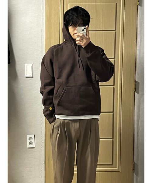 MUSINSA STANDARD（ムシンサスタンダード）の「スリーチンセミバルーンスラックス[ダスティベージュ]（スラックス・メンズ・その他・29/30/31/33/26/27/28/40/38/42/36/34/32）」の13枚目の写真