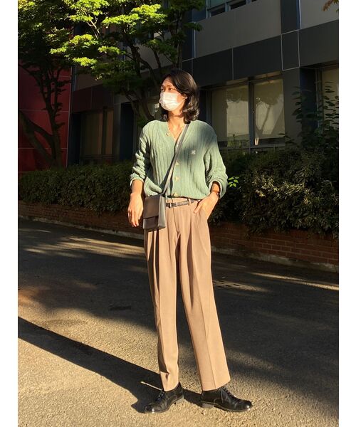 MUSINSA STANDARD（ムシンサスタンダード）の「スリーチンセミバルーンスラックス[ダスティベージュ]（スラックス・メンズ・その他・29/30/31/33/26/27/28/40/38/42/36/34/32）」の20枚目の写真