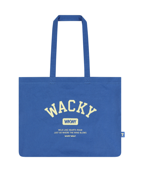 Wacky WiLLy(ワッキーウィリー)の「デイリーエコバッグブルー(エコバッグ/サブバッグ・レディース・その他・F)」の2枚目の写真