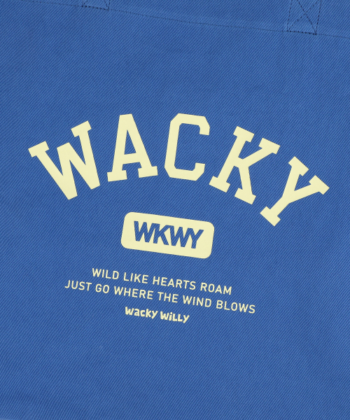 Wacky WiLLy(ワッキーウィリー)の「デイリーエコバッグブルー(エコバッグ/サブバッグ・レディース・その他・F)」の5枚目の写真