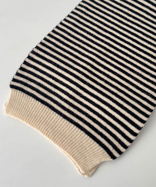 CANAL JEAN(キャナルジーン)の「El mar ボーダーマフラー(マフラー・レディース・ネイビー/チャコールグレー/ブラック/ブラウン/ブルー・ONE SIZE)」の11枚目の写真