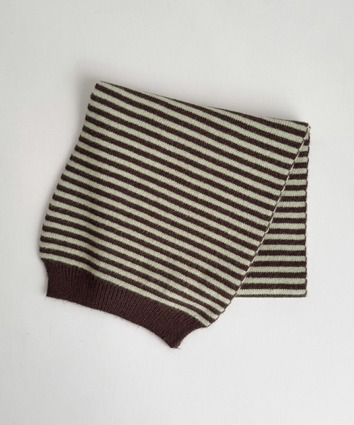 CANAL JEAN(キャナルジーン)の「El mar ボーダーマフラー(マフラー・レディース・ネイビー/チャコールグレー/ブラック/ブラウン/ブルー・ONE SIZE)」の16枚目の写真