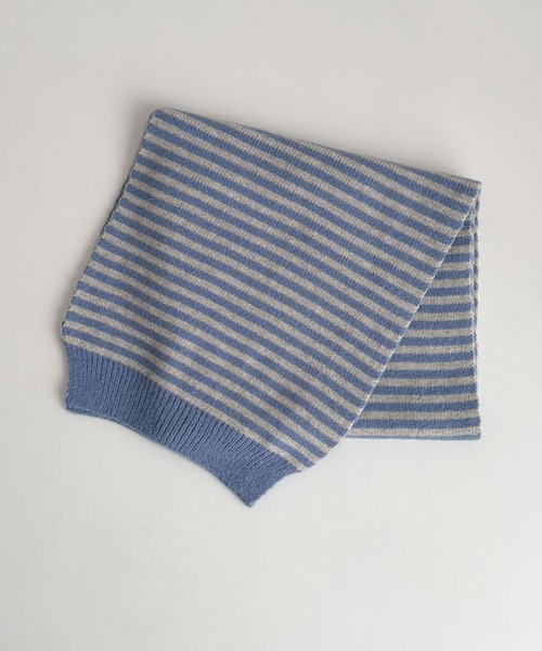 CANAL JEAN(キャナルジーン)の「El mar ボーダーマフラー(マフラー・レディース・ネイビー/チャコールグレー/ブラック/ブラウン/ブルー・ONE SIZE)」の17枚目の写真
