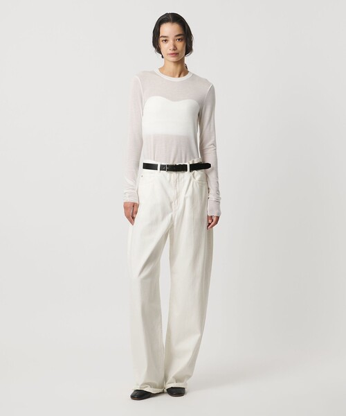 AEWEN MATOPH(イウエン マトフ)の「<AEWEN MATOPH>デニムカーブパンツ(デニムパンツ・レディース・ホワイト/ブラック/コバルトブルー・34/36/38)」の6枚目の写真