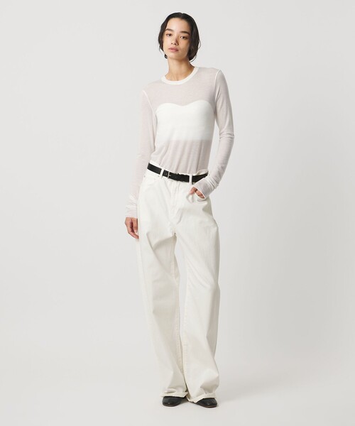 AEWEN MATOPH(イウエン マトフ)の「<AEWEN MATOPH>デニムカーブパンツ(デニムパンツ・レディース・ホワイト/ブラック/コバルトブルー・34/36/38)」の7枚目の写真