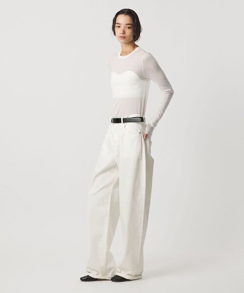 AEWEN MATOPH(イウエン マトフ)の「<AEWEN MATOPH>デニムカーブパンツ(デニムパンツ・レディース・ホワイト/ブラック/コバルトブルー・34/36/38)」の8枚目の写真