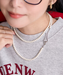 FREAK'S STORE | ロング パール フック ネックレス(ネックレス)