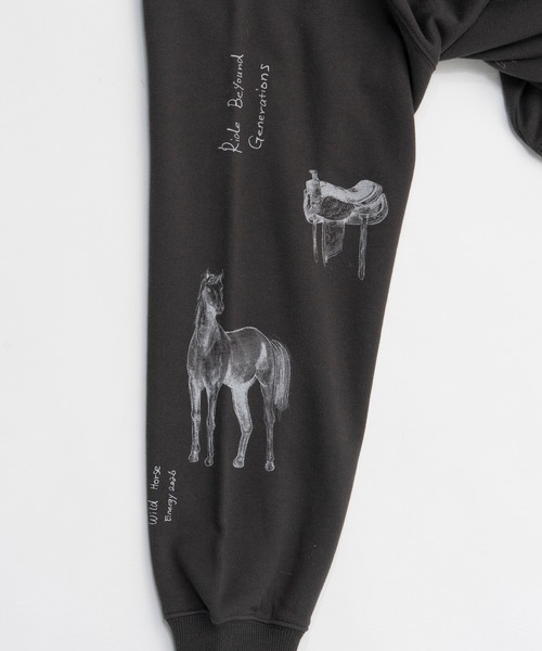 MAISON SPECIAL（メゾンスペシャル）の「Drawing Horse Sweatshirt/ドローイングホーススウェット（スウェット・レディース・チャコールグレー/グレー/ホワイト・FREE）」の19枚目の写真
