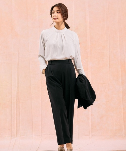 スゴラクストレッチクルージャケット3点セット/ 581024（パンツドレス