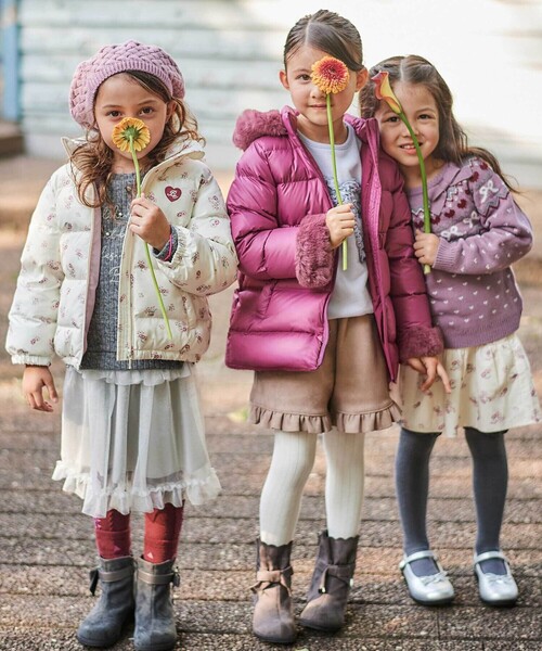 BeBe（ベベ）の「ラメチュールフリルティアードスカート（スカート・キッズ・オフホワイト/グレー・140cm/130cm/150cm/120cm）」の11枚目の写真