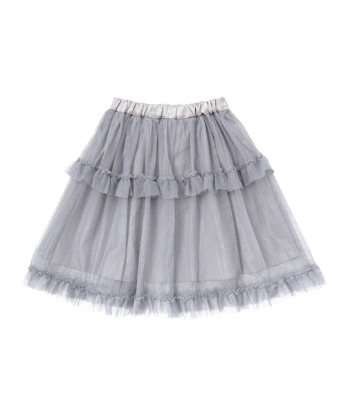 BeBe（ベベ）の「ラメチュールフリルティアードスカート（スカート・キッズ・オフホワイト/グレー・140cm/130cm/150cm/120cm）」の13枚目の写真