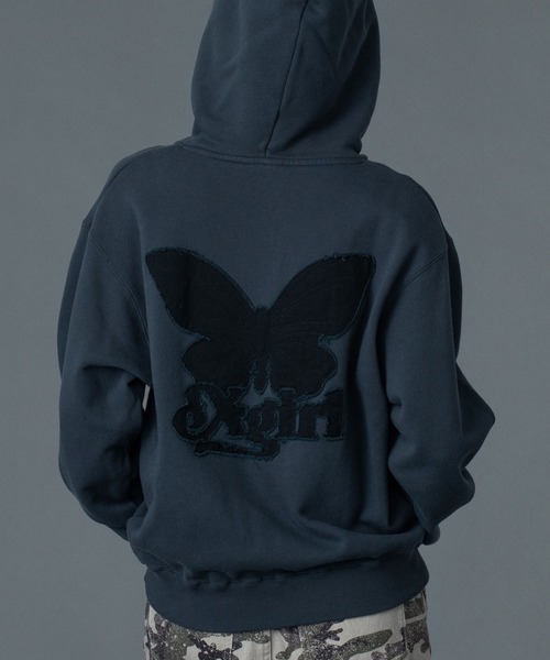 BUTTERFLY PATCH SWEAT HOODIE（パーカー）｜X-girl（エックスガール