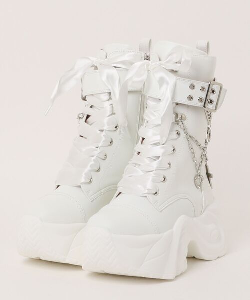 【YOSUKE】厚底レースアップスニーカーブーツ 4450084