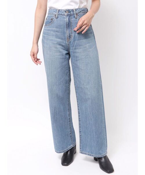 Ungrid（アングリッド）の「【Ca】ハイウエストオーガニックコットンルーズデニ（デニムパンツ・レディース・ブルー・24inch/25inch/26inch）」の10枚目の写真