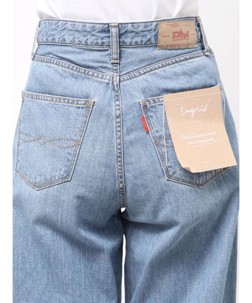 Ungrid（アングリッド）の「【Ca】ハイウエストオーガニックコットンルーズデニ（デニムパンツ・レディース・ブルー・24inch/25inch/26inch）」の2枚目の写真
