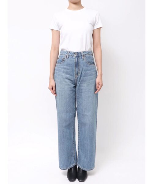 Ungrid（アングリッド）の「【Ca】ハイウエストオーガニックコットンルーズデニ（デニムパンツ・レディース・ブルー・24inch/25inch/26inch）」の7枚目の写真