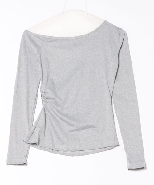 urge:(アージコロン )の「【URGE:】ワンショルダー タイト カットソー トップス(Tシャツ/カットソー・レディース・ブラウン/ネイビー/グレー/アイボリー/ブラック・SMALL/MEDIUM/LARGE/X-LARGE)」の6枚目の写真