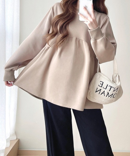 SallyLunn(サリーラン)の「ペプラムフレアカットソー(その他トップス・レディース・ベージュ/ホワイト/ブラック・MEDIUM/LARGE)」の13枚目の写真