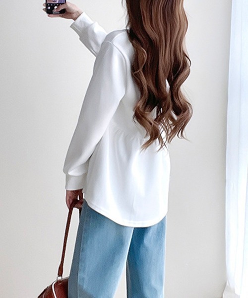 SallyLunn(サリーラン)の「ペプラムフレアカットソー(その他トップス・レディース・ベージュ/ホワイト/ブラック・MEDIUM/LARGE)」の6枚目の写真