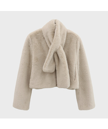 Vivacious（ビバシャス）の「Col Noue Fur Jacket BEIGE（ムートンコート）」