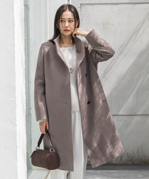 LAUTREAMONT（ロートレアモン）の「プレミアムウールカシミヤロングコート（その他アウター・レディース・ベージュ/キャメル/ブラック・11号/9号/7号）」の3枚目の写真