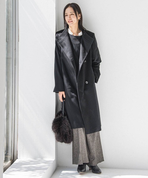 LAUTREAMONT（ロートレアモン）の「プレミアムウールカシミヤロングコート（その他アウター・レディース・ベージュ/キャメル/ブラック・11号/9号/7号）」の16枚目の写真