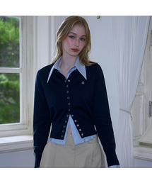 Eyelet Round Cardigan [9color]