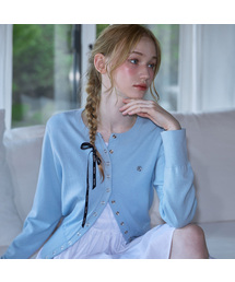 Eyelet Round Cardigan [9color]