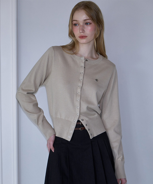 カーディガン ボレロ Eyelet Round Cardigan [9color]（カーディガン/ボレロ）｜ROSEFRANTZ