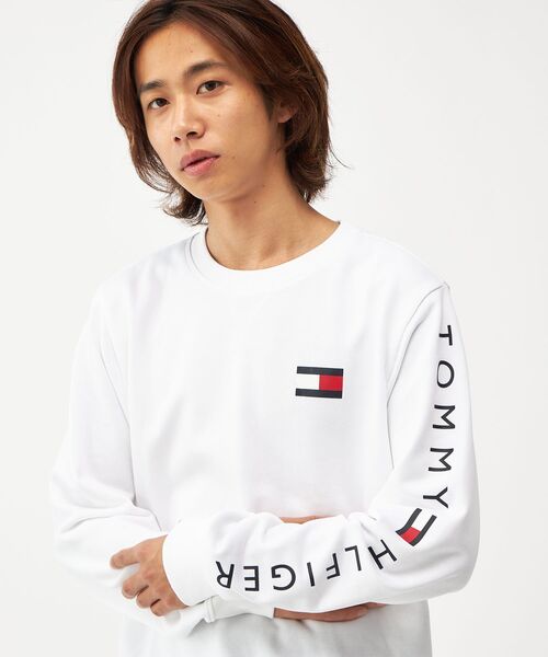 TOMMY HILFIGER(トミーヒルフィガー)の「【オンライン限定】フレンチテリー ロゴ ロングスリーブスウェット(スウェット・メンズ・チャコールグレー/ホワイト/ネイビー・MEDIUM/X-LARGE/LARGE/SMALL)」の12枚目の写真