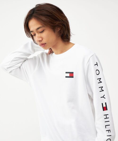 TOMMY HILFIGER(トミーヒルフィガー)の「【オンライン限定】フレンチテリー ロゴ ロングスリーブスウェット(スウェット・メンズ・チャコールグレー/ホワイト/ネイビー・MEDIUM/X-LARGE/LARGE/SMALL)」の15枚目の写真