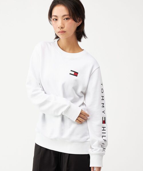 TOMMY HILFIGER(トミーヒルフィガー)の「【オンライン限定】フレンチテリー ロゴ ロングスリーブスウェット(スウェット・メンズ・チャコールグレー/ホワイト/ネイビー・MEDIUM/X-LARGE/LARGE/SMALL)」の16枚目の写真