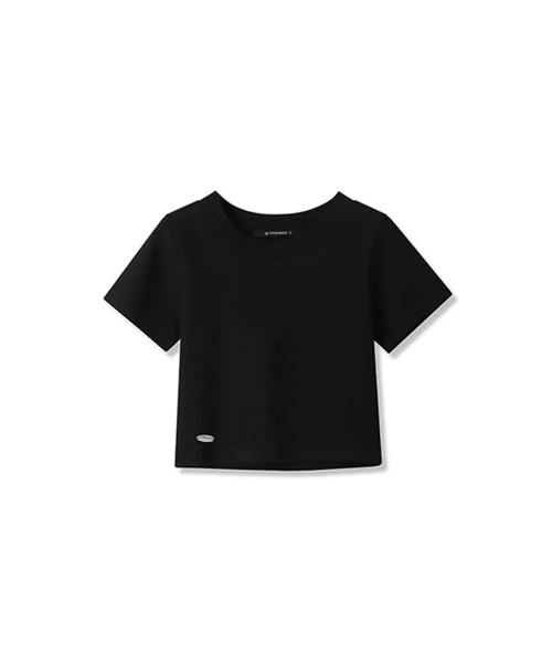 Vivacious(ビバシャス)の「Wings Crop T-shirt - 3COL(Tシャツ/カットソー・レディース・ブラック/ホワイト/チャコール・MEDIUM/SMALL)」の1枚目の写真