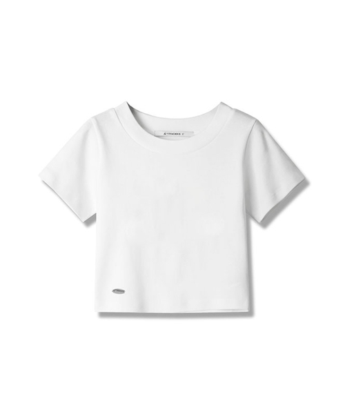 Vivacious(ビバシャス)の「Wings Crop T-shirt - 3COL(Tシャツ/カットソー・レディース・ブラック/ホワイト/チャコール・MEDIUM/SMALL)」の5枚目の写真