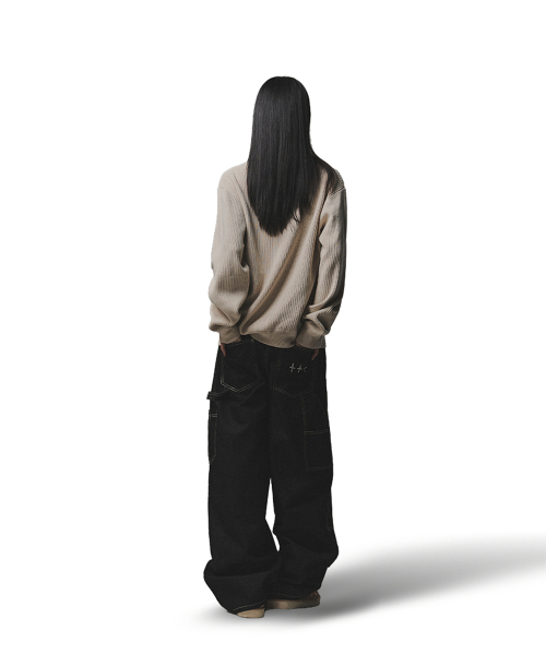 NOT4NERD(ノットフォーナード)の「Angel Argyle Knit Track Jacket - Beige(カーディガン/ボレロ・レディース・その他・LARGE/X-LARGE/MEDIUM)」の6枚目の写真