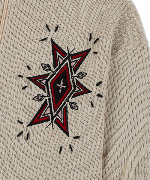 NOT4NERD(ノットフォーナード)の「Angel Argyle Knit Track Jacket - Beige(カーディガン/ボレロ・レディース・その他・LARGE/X-LARGE/MEDIUM)」の14枚目の写真