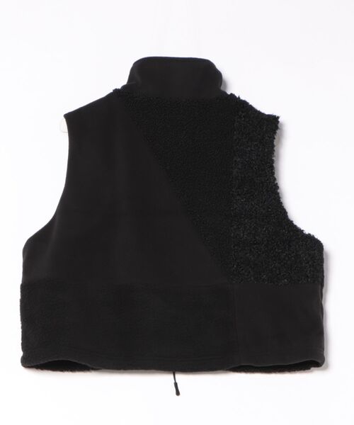 go slow caravan（ゴースローキャラバン）の「ボア×フリース パッチワークショートベスト W（その他アウター・レディース・ピンク/ブラック/グリーン・FREE）」の8枚目の写真